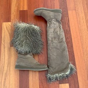 Aldo fur lined boots size 40